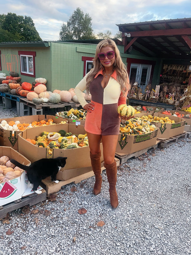 Sweet Cinnamon Pumpkin Romper