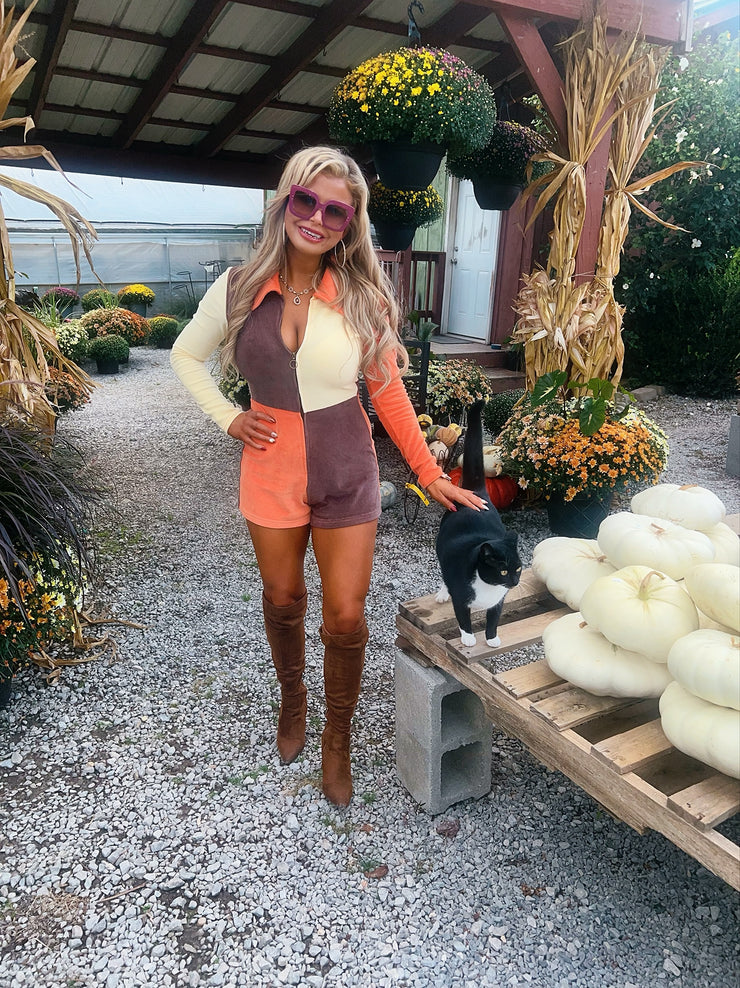 Sweet Cinnamon Pumpkin Romper